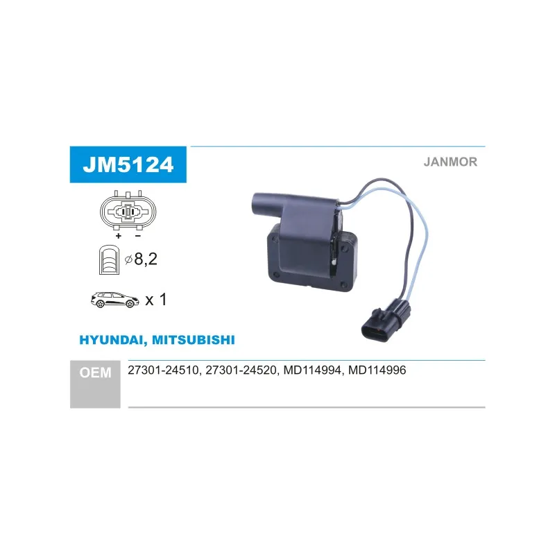 Bobine d'allumage JANMOR JM5124