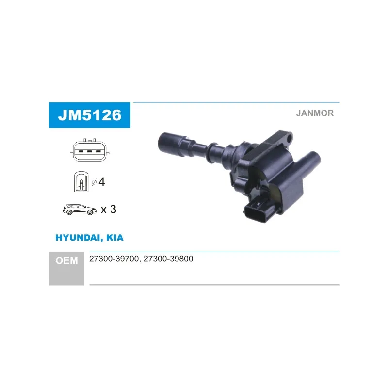 Bobine d'allumage JANMOR JM5126