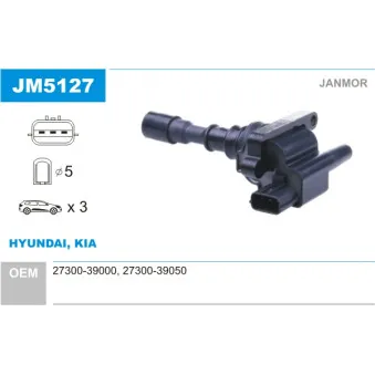 Bobine d'allumage JANMOR JM5127