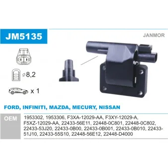 Bobine d'allumage JANMOR JM5135