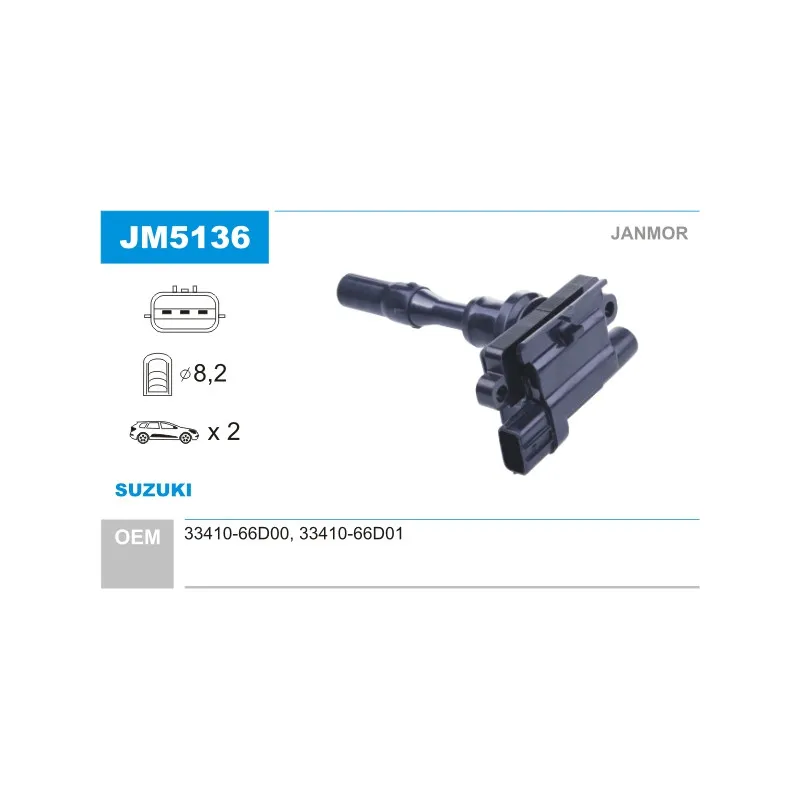 Bobine d'allumage JANMOR JM5136