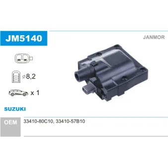 Bobine d'allumage JANMOR JM5140