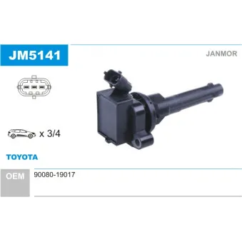 Bobine d'allumage JANMOR JM5141