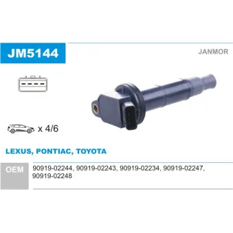 Bobine d'allumage JANMOR JM5144
