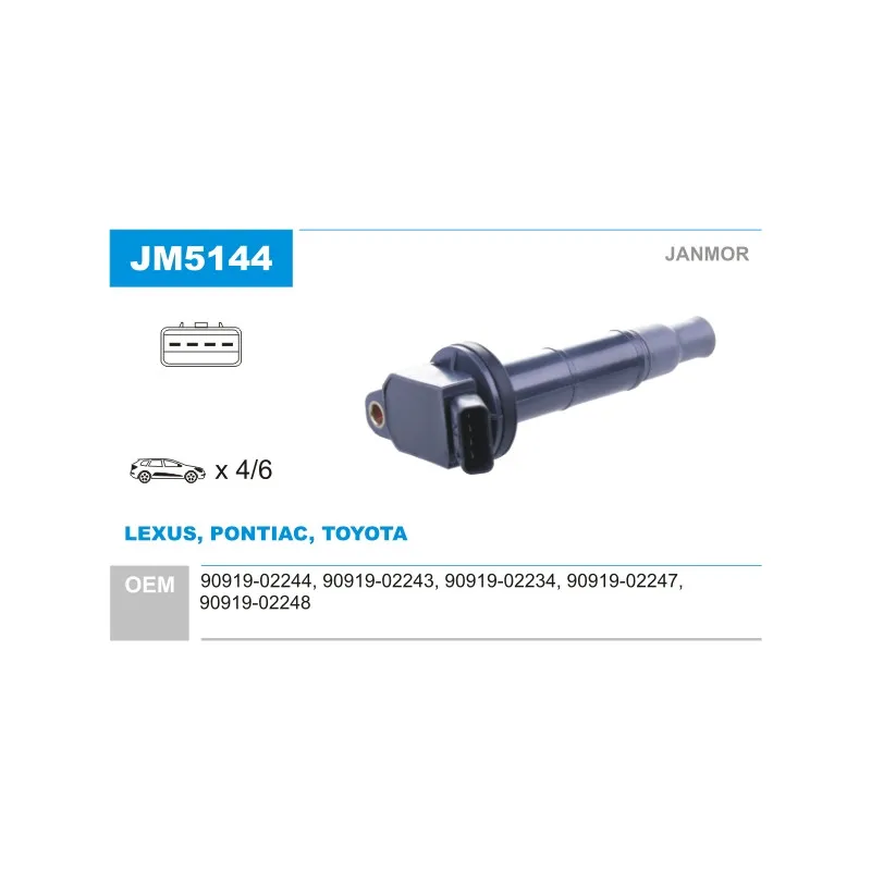 Bobine d'allumage JANMOR JM5144