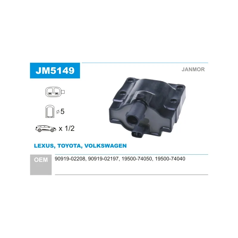 Bobine d'allumage JANMOR JM5149