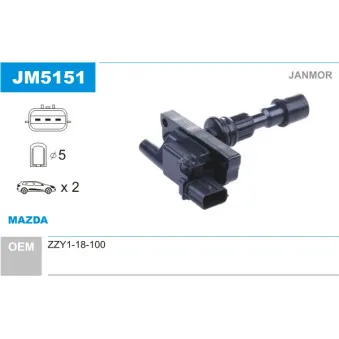 Bobine d'allumage JANMOR JM5151