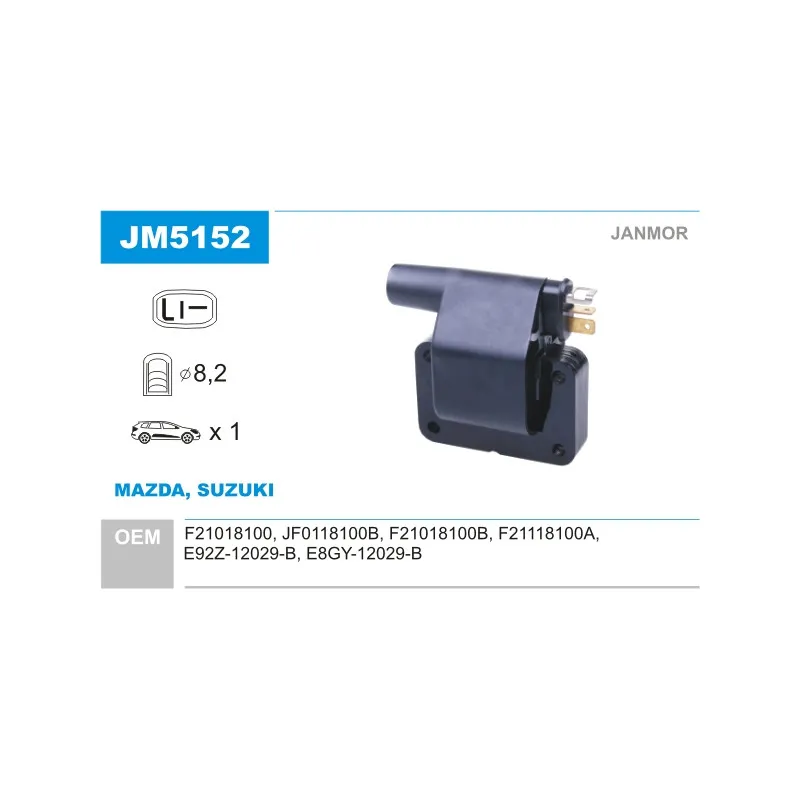 Bobine d'allumage JANMOR JM5152