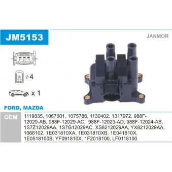 Bobine d'allumage JANMOR JM5153