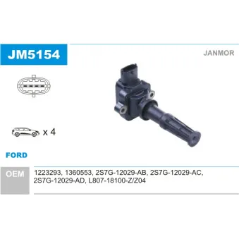 Bobine d'allumage JANMOR JM5154