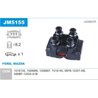 Bobine d'allumage JANMOR JM5155