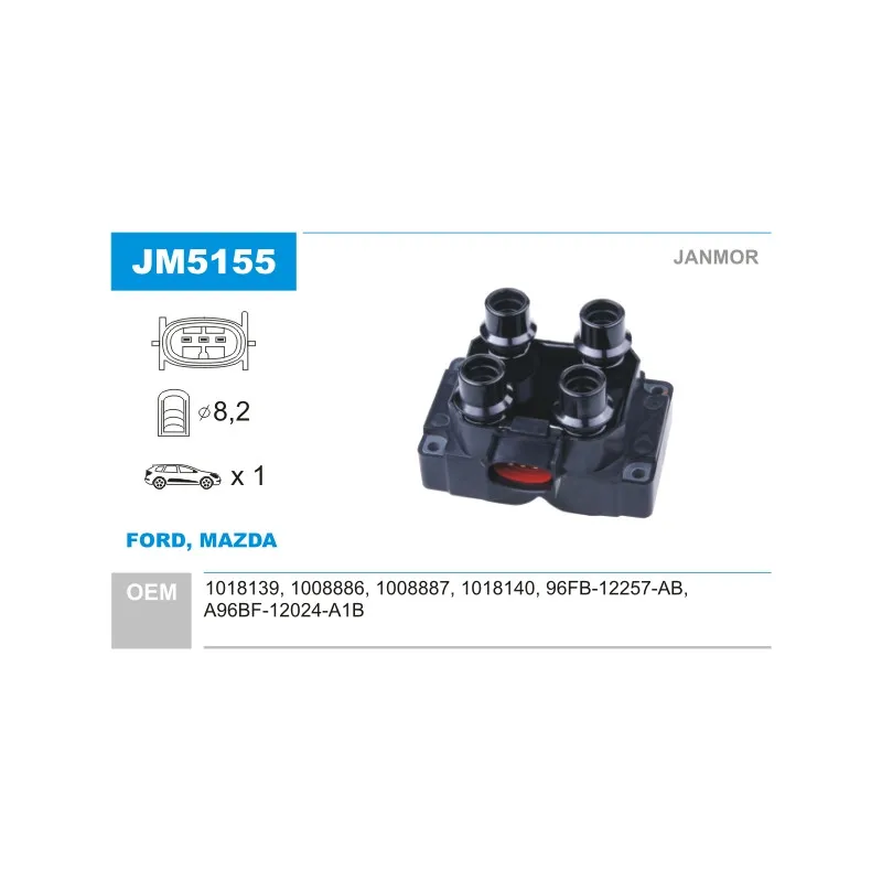 Bobine d'allumage JANMOR JM5155
