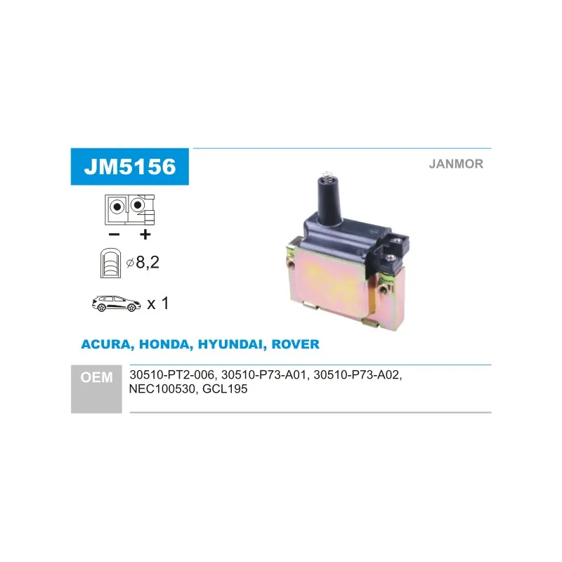 Bobine d'allumage JANMOR JM5156