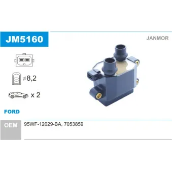 Bobine d'allumage JANMOR JM5160