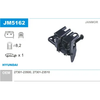 Bobine d'allumage JANMOR JM5162