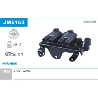 Bobine d'allumage JANMOR JM5163