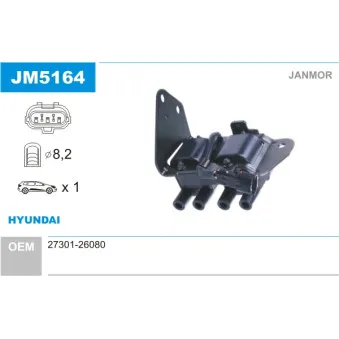 Bobine d'allumage JANMOR JM5164