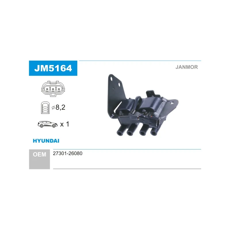 Bobine d'allumage JANMOR JM5164