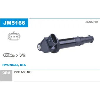 Bobine d'allumage JANMOR JM5166