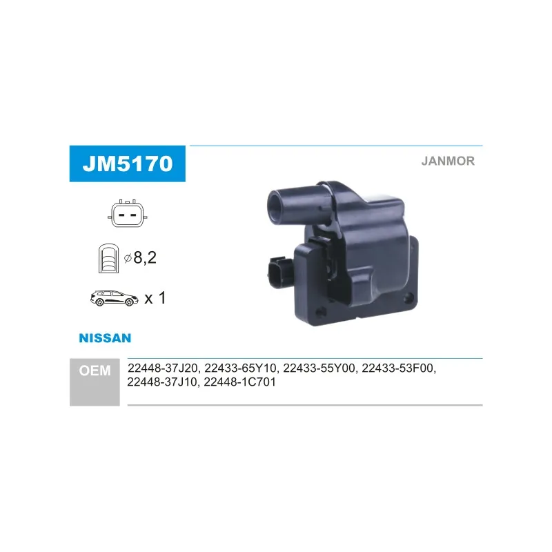 Bobine d'allumage JANMOR JM5170