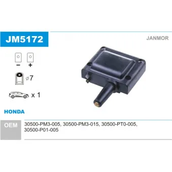 Bobine d'allumage JANMOR JM5172