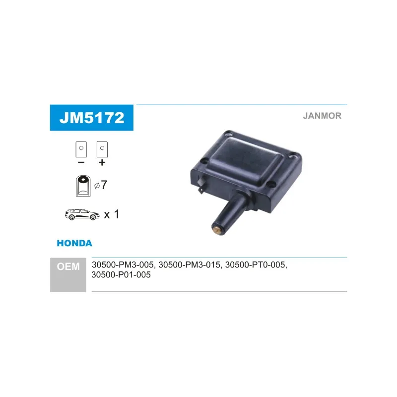 Bobine d'allumage JANMOR JM5172