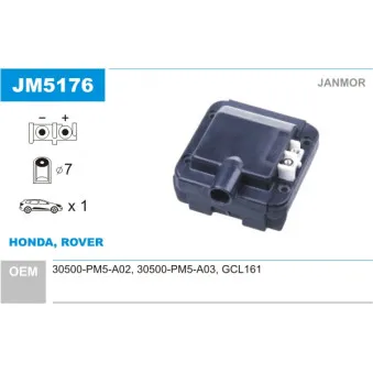 Bobine d'allumage JANMOR JM5176