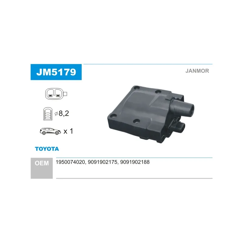 Bobine d'allumage JANMOR JM5179