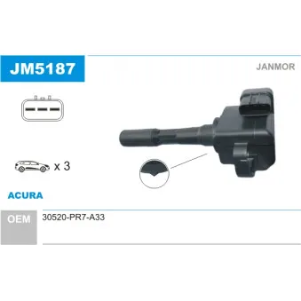 Bobine d'allumage JANMOR JM5187