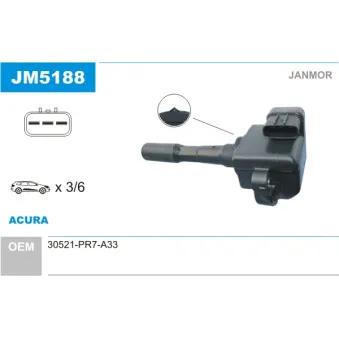 Bobine d'allumage JANMOR JM5188