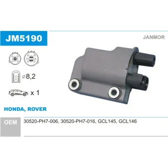 Bobine d'allumage JANMOR JM5190