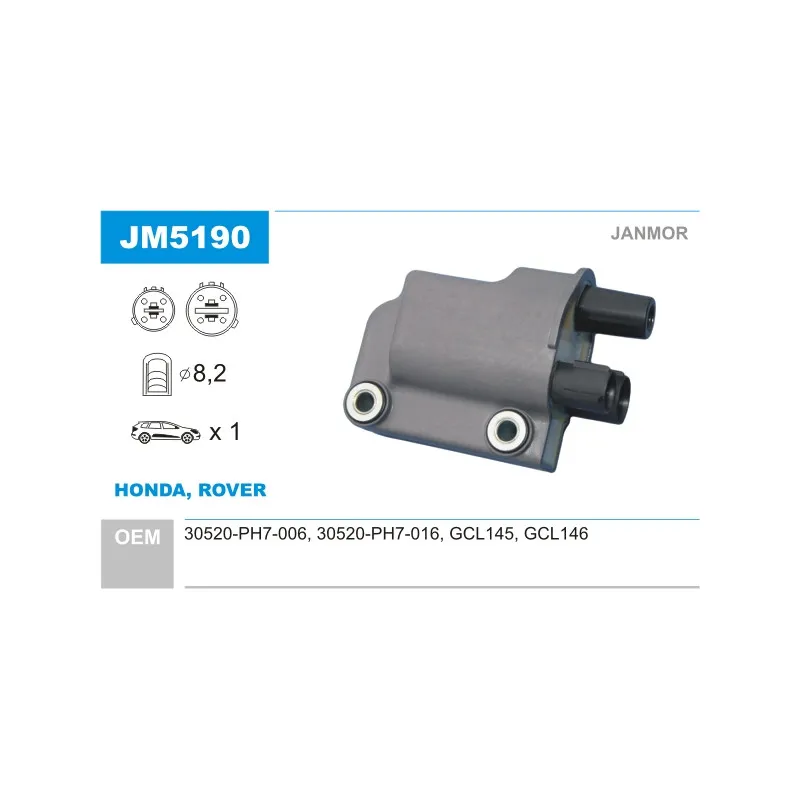 Bobine d'allumage JANMOR JM5190