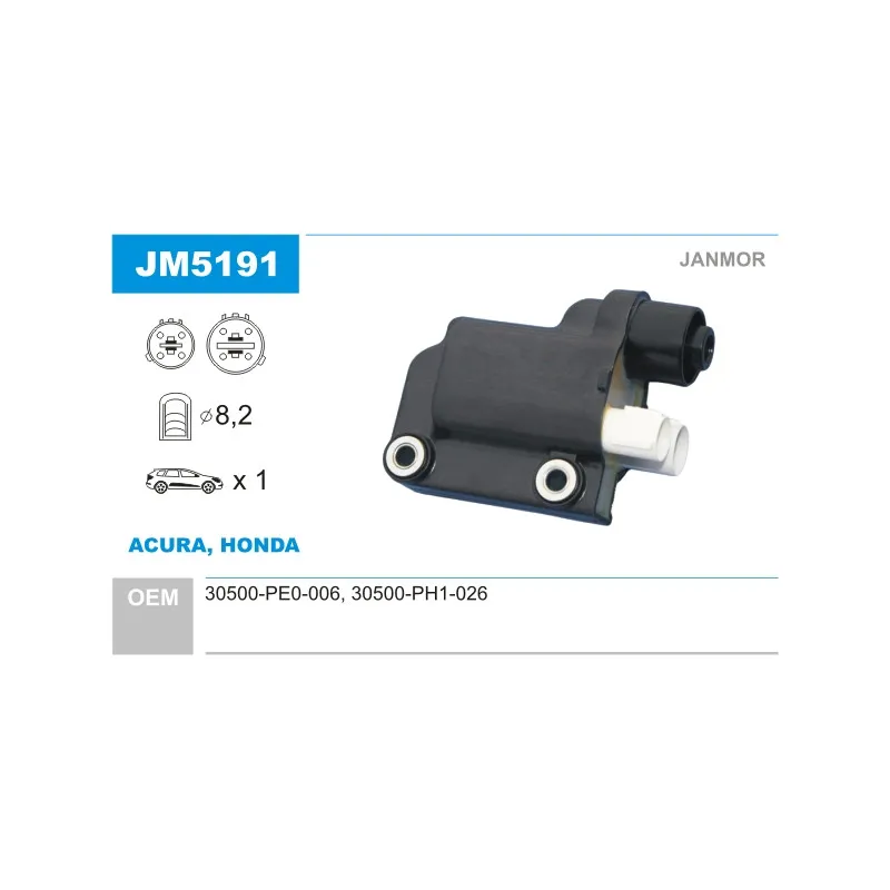 Bobine d'allumage JANMOR JM5191