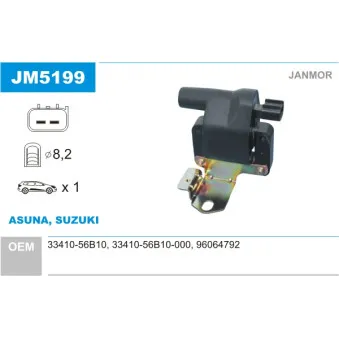 Bobine d'allumage JANMOR JM5199