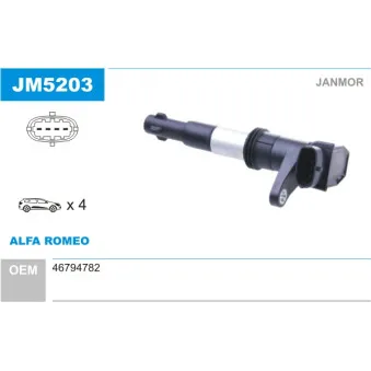 Bobine d'allumage JANMOR JM5203