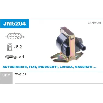 Bobine d'allumage JANMOR JM5204