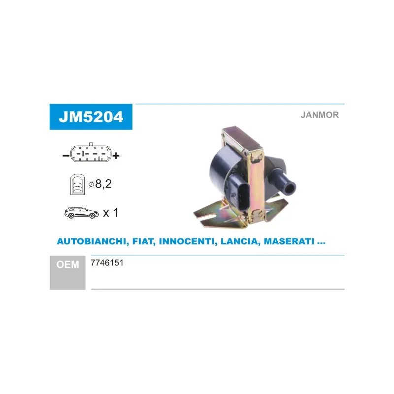 Bobine d'allumage JANMOR JM5204