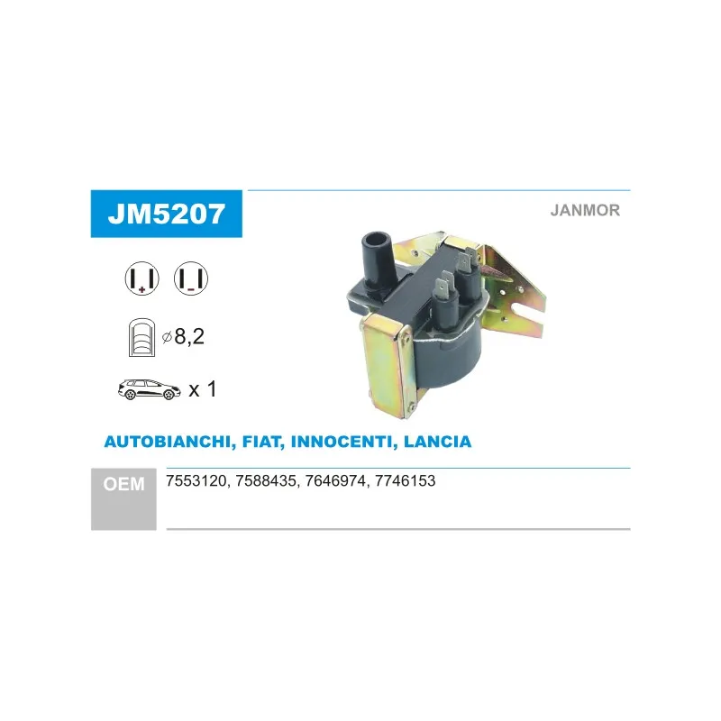 Bobine d'allumage JANMOR JM5207
