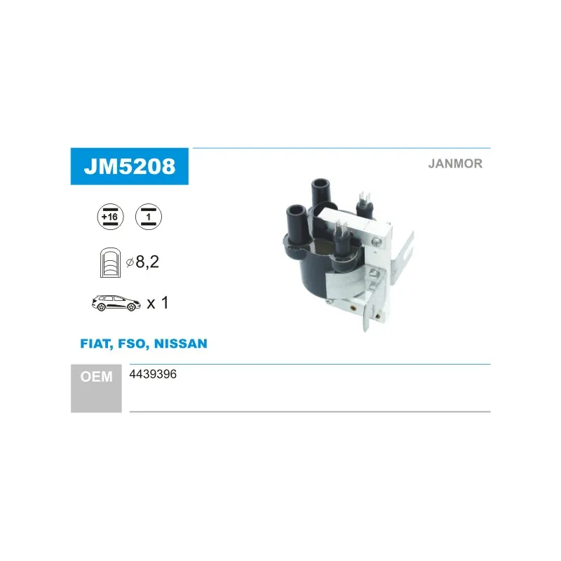 Bobine d'allumage JANMOR JM5208