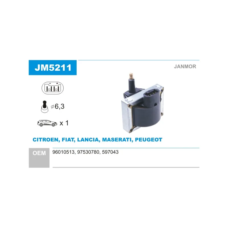 Bobine d'allumage JANMOR JM5211