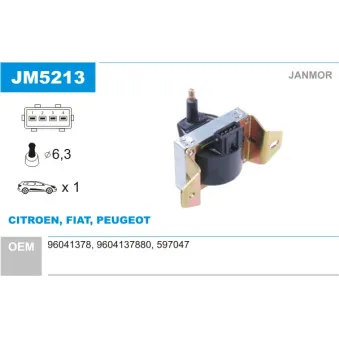 Bobine d'allumage JANMOR JM5213