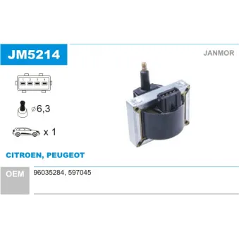 Bobine d'allumage JANMOR JM5214