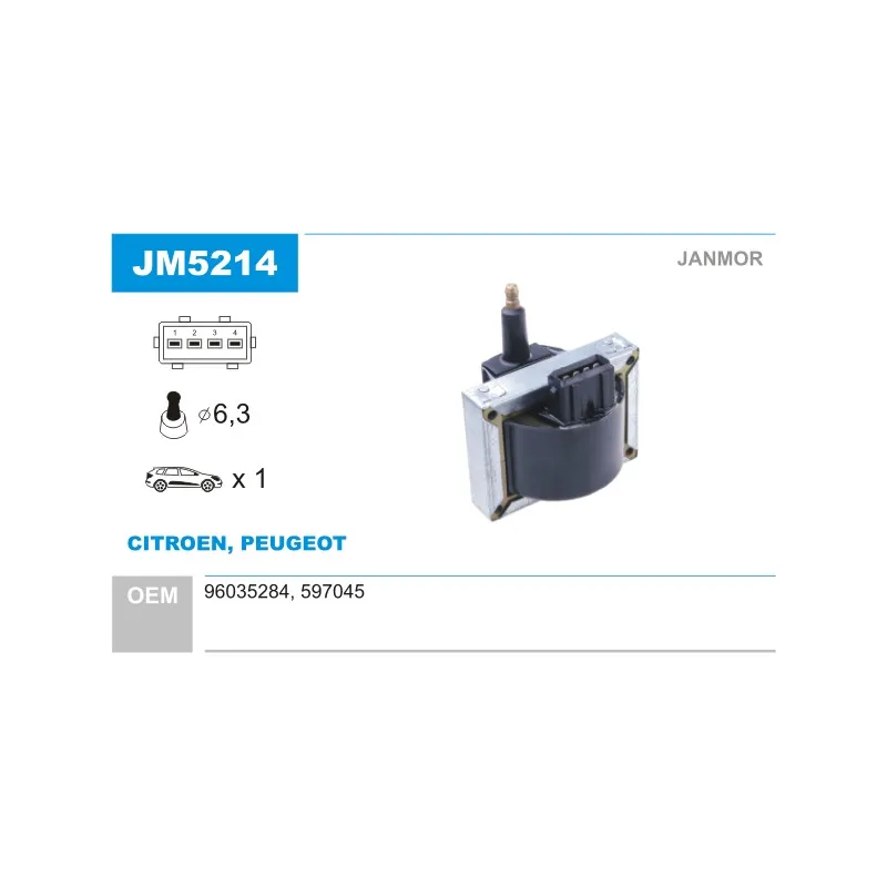 Bobine d'allumage JANMOR JM5214