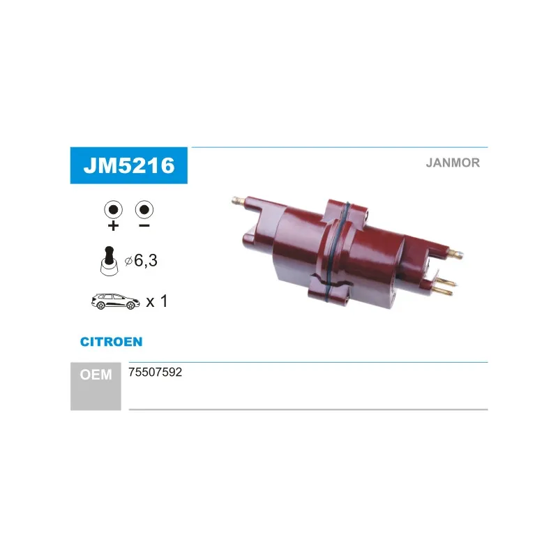 Bobine d'allumage JANMOR JM5216