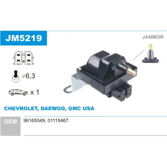 Bobine d'allumage JANMOR JM5219