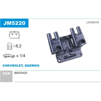 Bobine d'allumage JANMOR JM5220