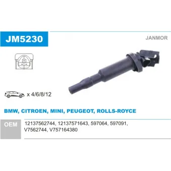 Bobine d'allumage JANMOR JM5230