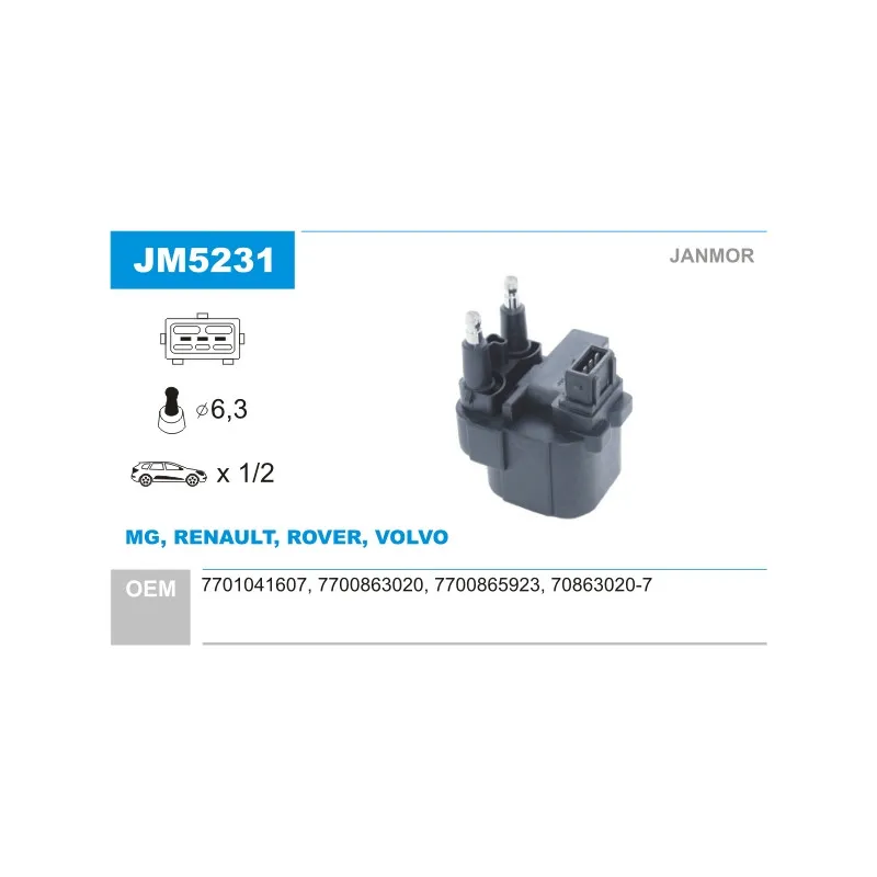 Bobine d'allumage JANMOR JM5231