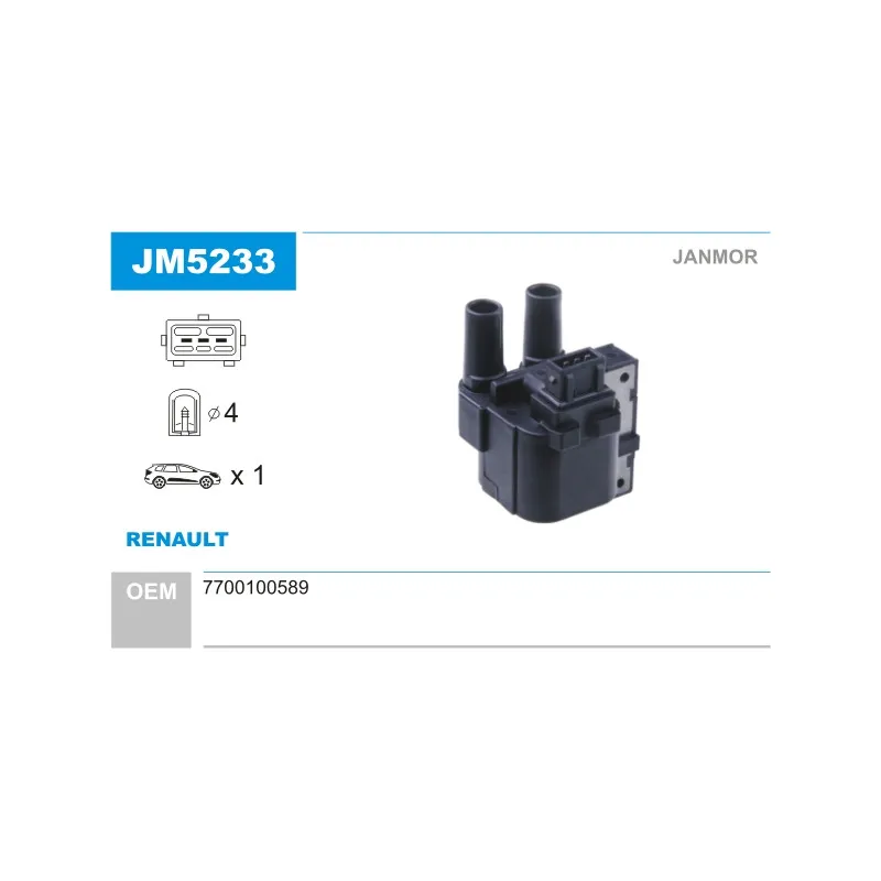 Bobine d'allumage JANMOR JM5233