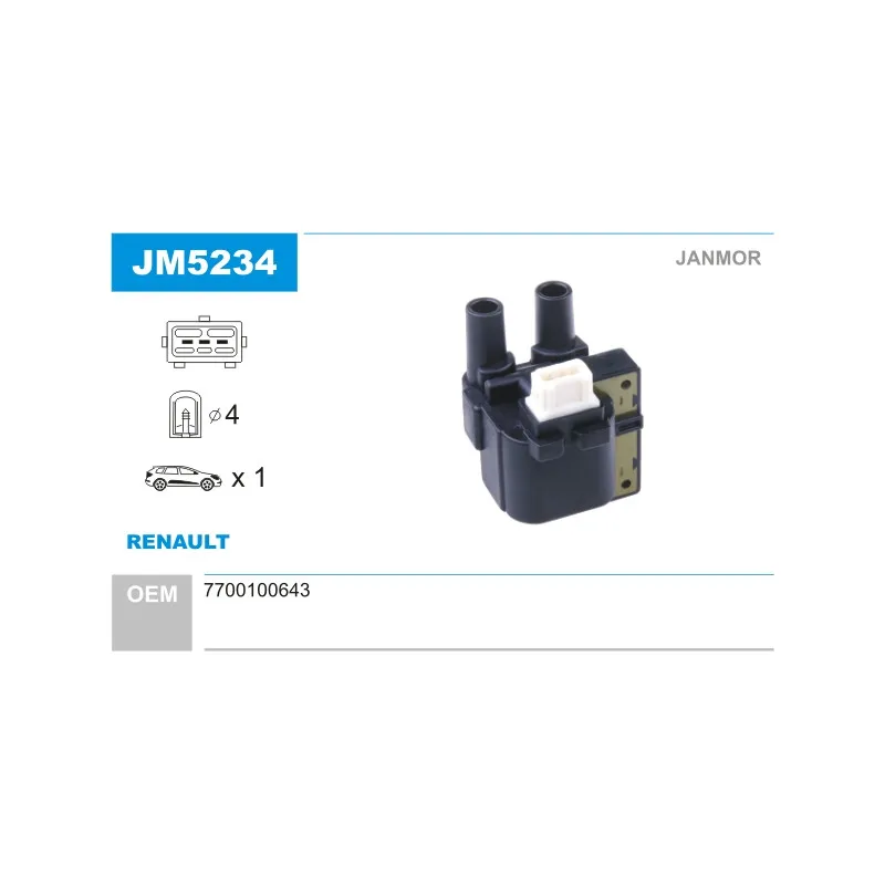 Bobine d'allumage JANMOR JM5234